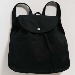 Baggu black drawstring backpack